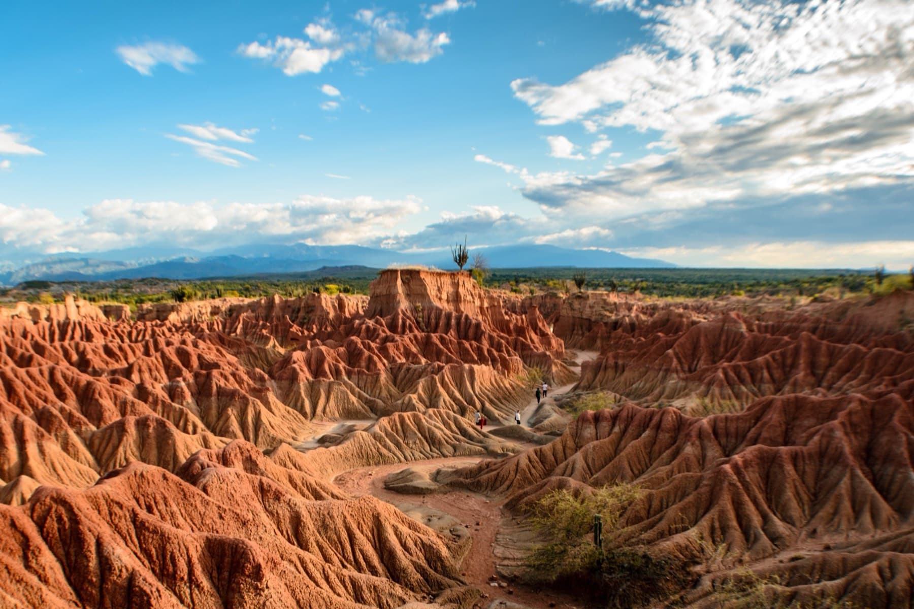 Il labirinto di terra rossa del deserto della Tatacoa